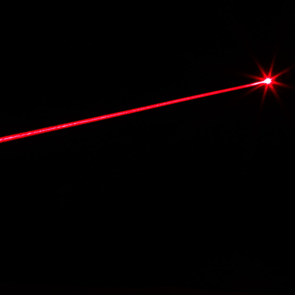 650nm 5mW Lotus Head Laser Scope Rotlicht Schwarz