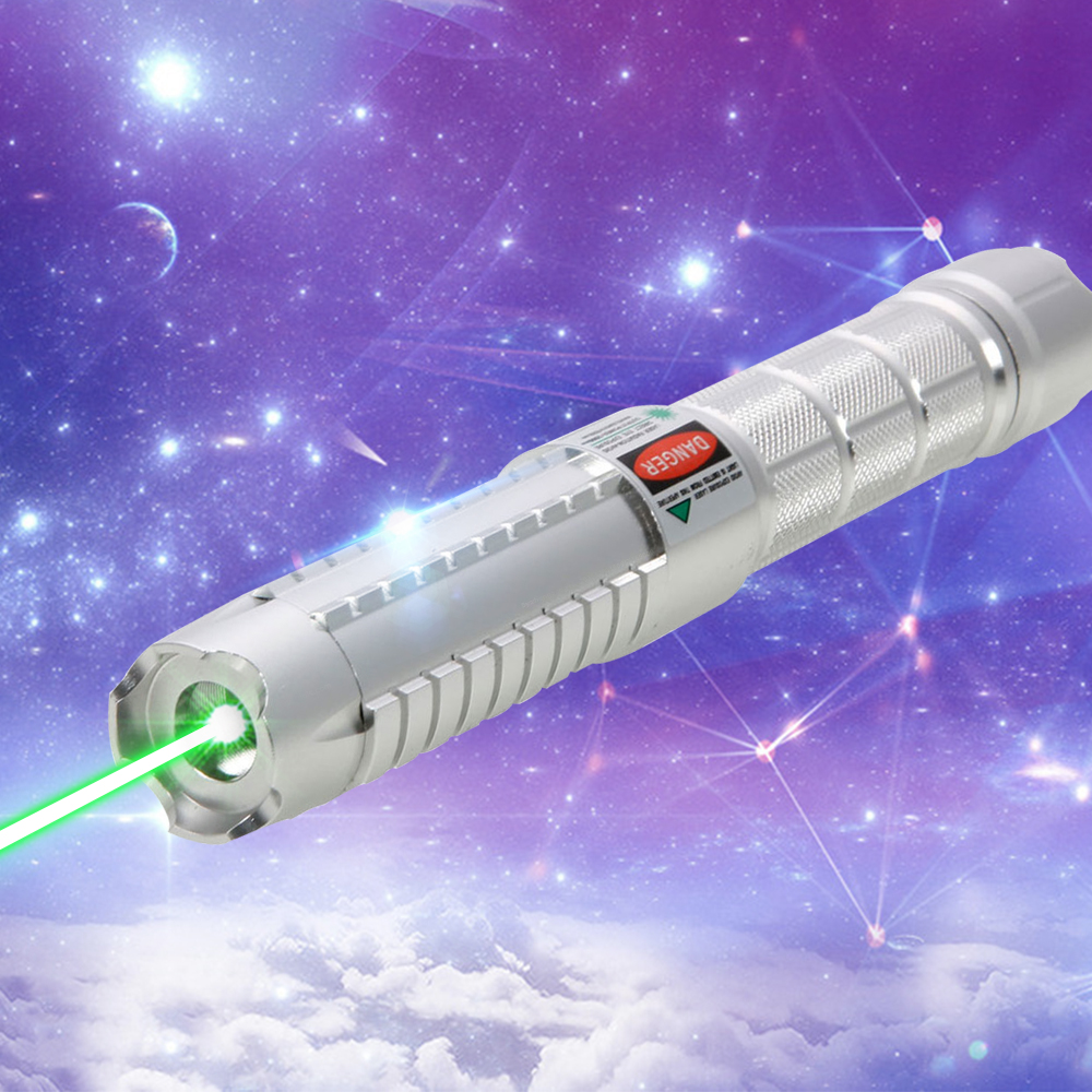 10000mW haute puissance attaqué argent vert costume de pointeur laser
