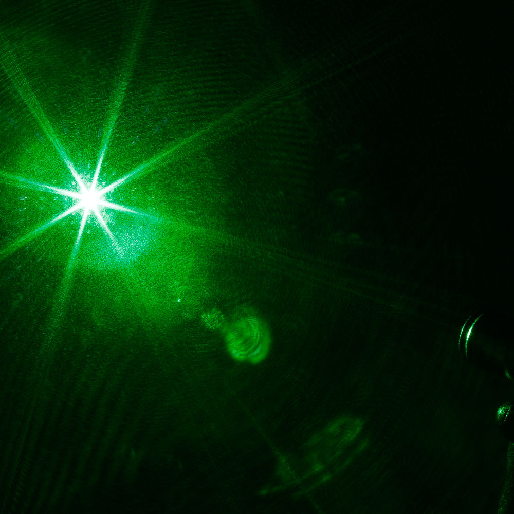 Tuta per puntatore laser verde professionale da 200 mW con batteria e caricabatterie 16340 neri (850)