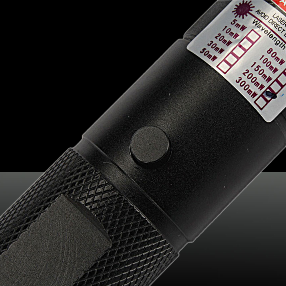 200mW 405nm Adjust Focus Blue-violet Laser Pointer Pen with 18650 Battery