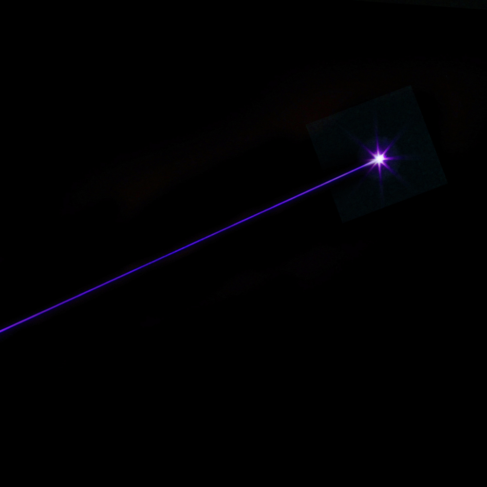 150mW 405nm Regola messa a fuoco Penna puntatore laser blu-viola con batteria
