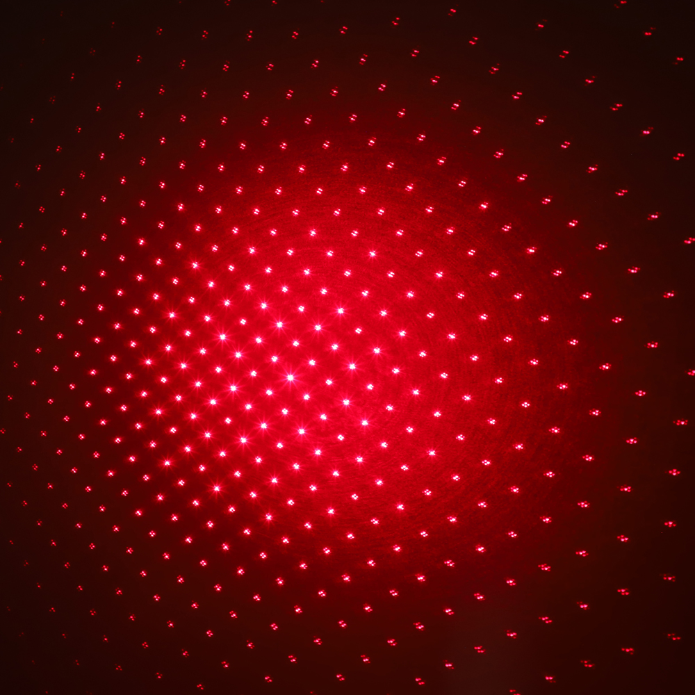 200mW 650nm ricaricabile puntatore laser rosso fascio di luce stellato nero