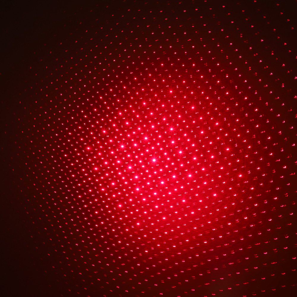 Argent lumineux étoilé de faisceau de pointeur laser rouge rechargeable de 200mW 650nm