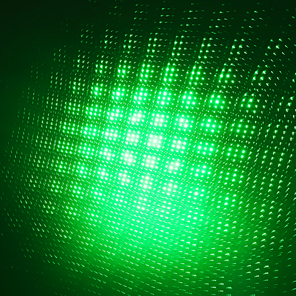 Nero 200mW 532nm ricaricabile puntatore laser verde fascio di luce stellato nero