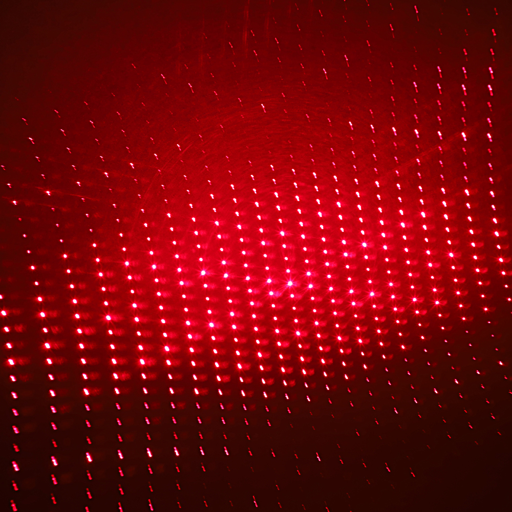 305 200mW 650nm 5 in 1 Puntatore laser rosso ricaricabile Fascio di luce Laser stellato dorato