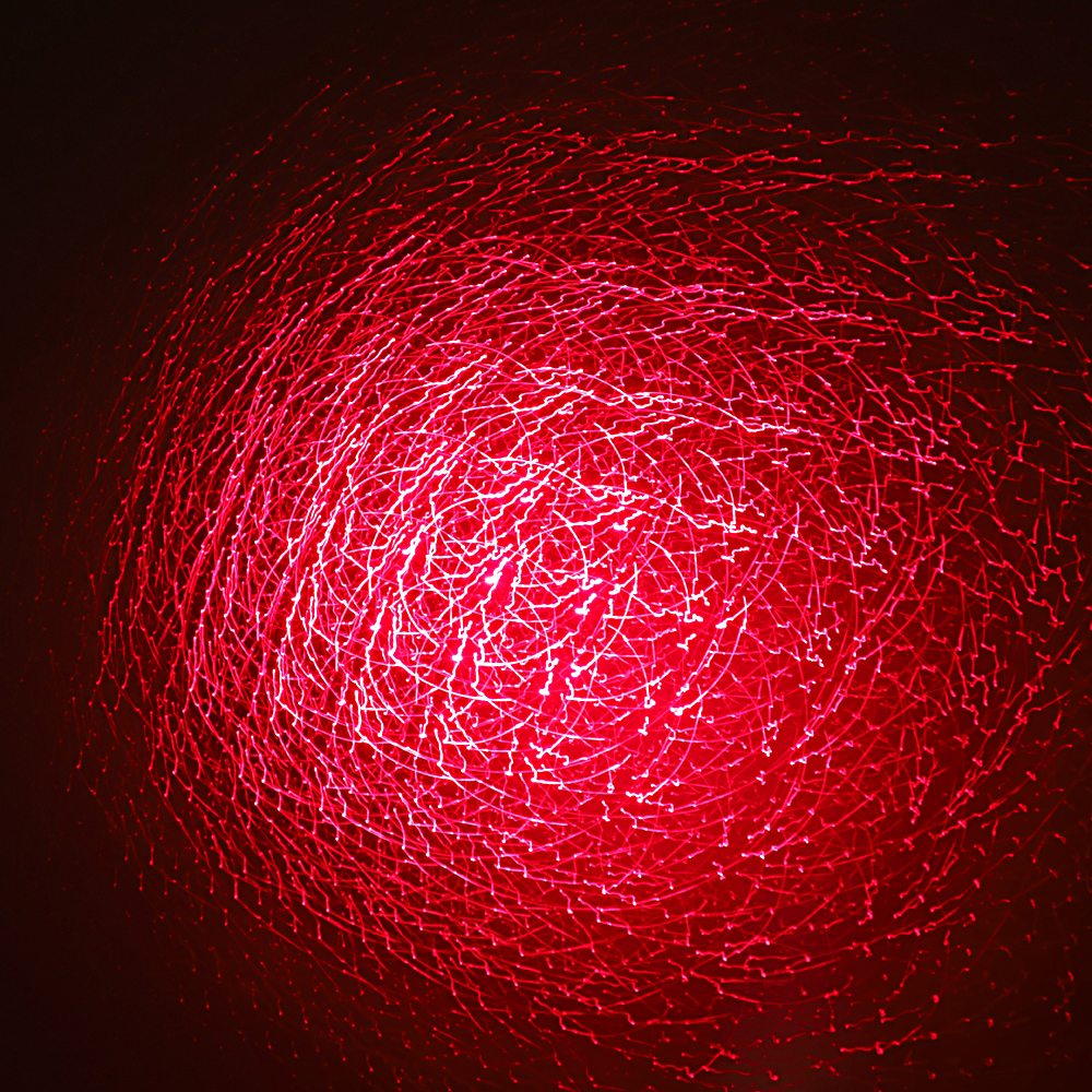 200mW 650nm ricaricabile puntatore laser rosso fascio di luce blu stellato