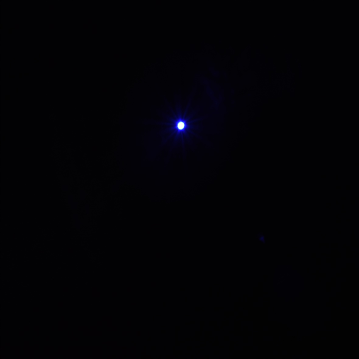 Mirino laser a luce blu a cinque punte da 10000 mW Argento